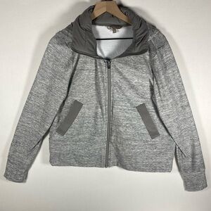 Athleta gray jacket LARGE zip up